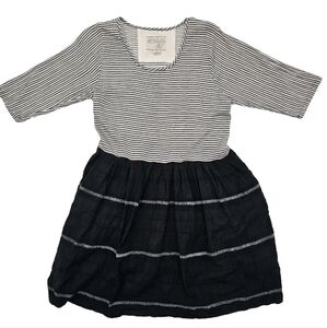 Ace & Jig Rosemary Midi Striped Dress Size Medium Pockets